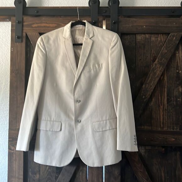 Calvin Klein cream/light beige blazer Jacket Mens - Picture 1 of 11